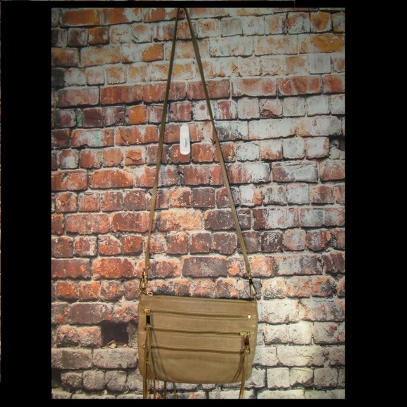 Rebecca Minkoff Leather Multi-Zipper Crossbody Bag - Picture 1 of 8